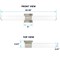 Luxrite 36 Inch LED Vanity Light Brushed Nickel 5CCT 2700K-5000K 30W 2200LM Dimmable Over Mirror Vanity Bar LR32172-1PK - alternate 5